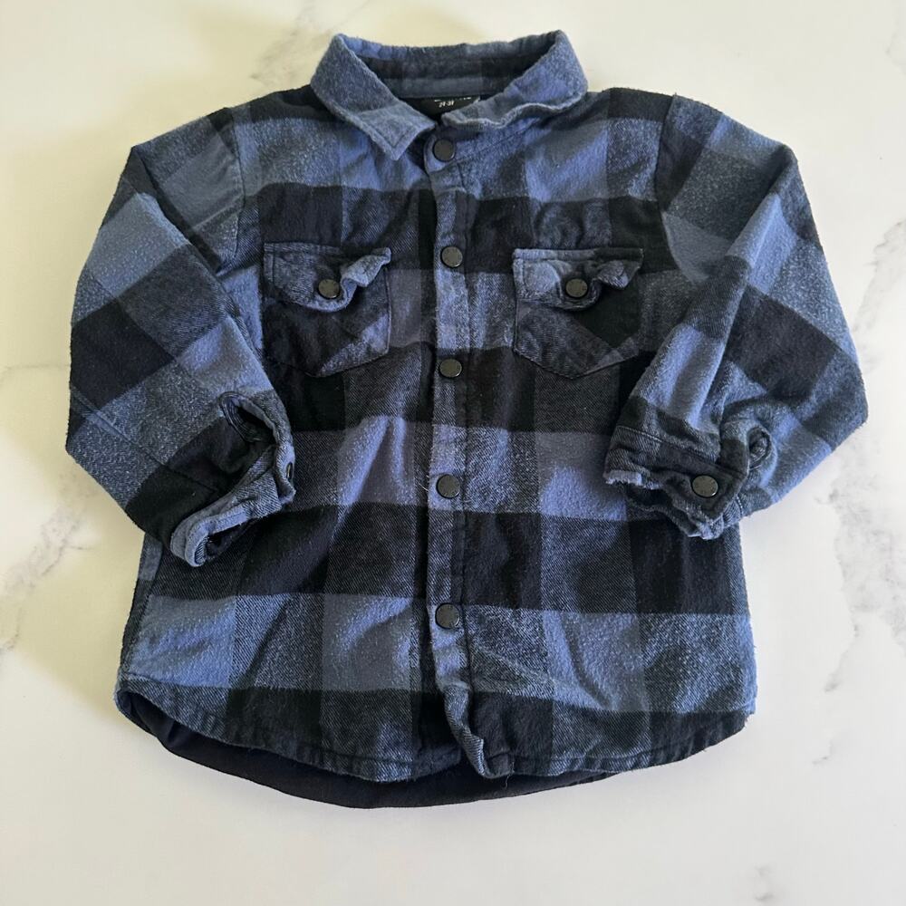Little Bipsy Lined Flannel with Snaps Size 2T-3T